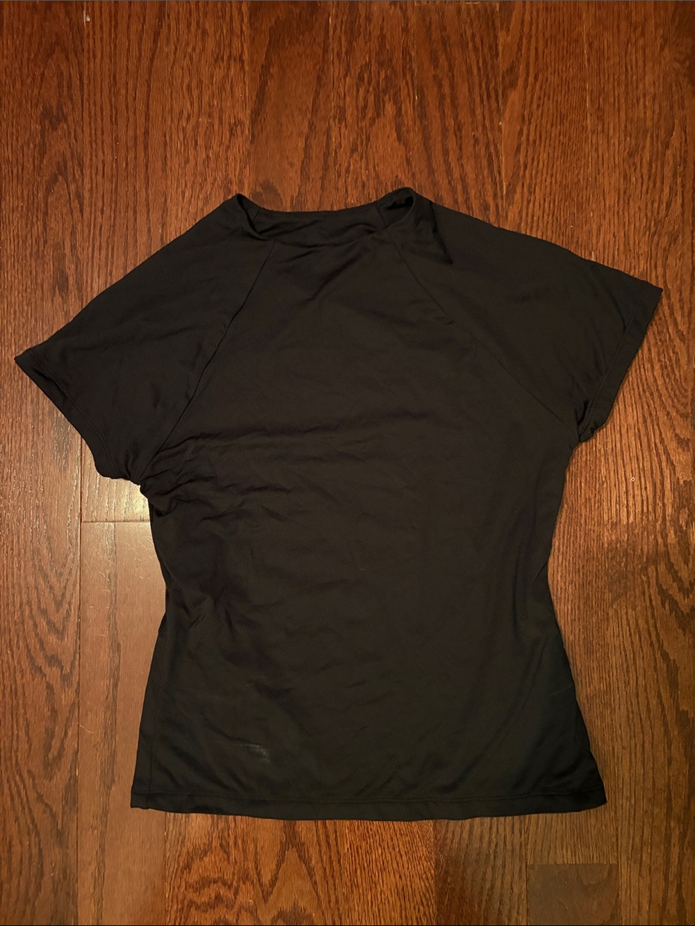 Anthropologie Black Short-Sleeve Crewneck Shirt